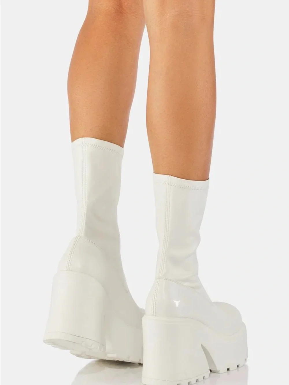Windsor Smith Found White Stretch socks Boots